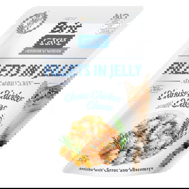 Brit Care Jelly kanafilee & juusto hyytelössä 85 g