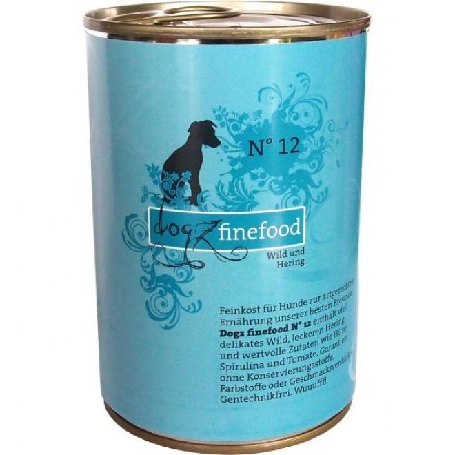 Dogz Finefood N°12 riista & silli (400 g)