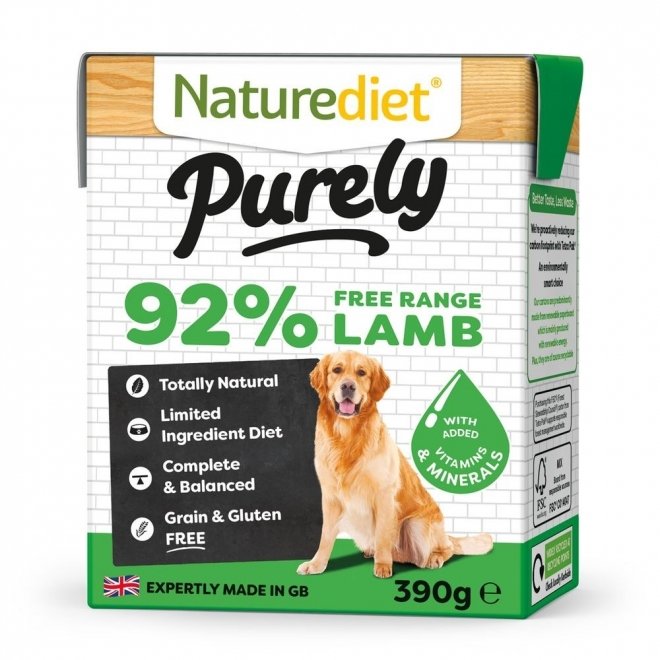 Naturediet Purely lammas 390 g