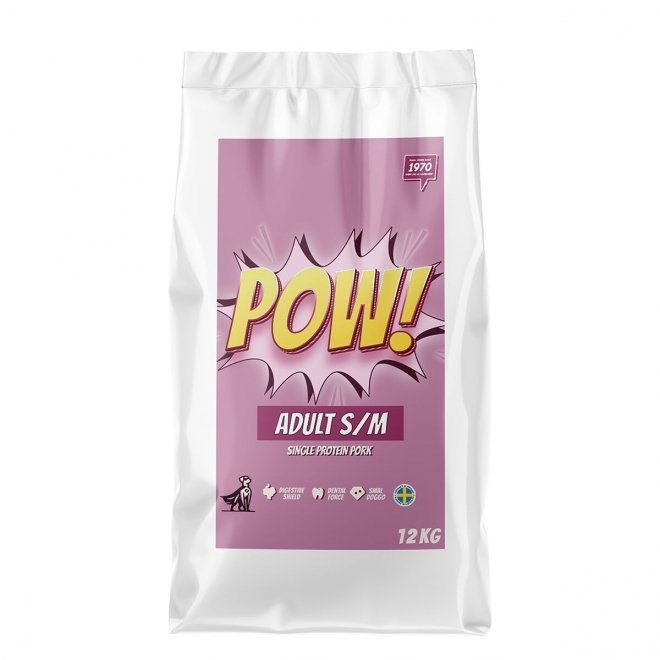 POW! Dog Adult S/M Pork (12 kg)