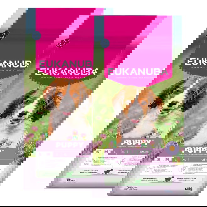 Eukanuba Puppy&Jr SMB Lamb&Rice 2 x 12kg