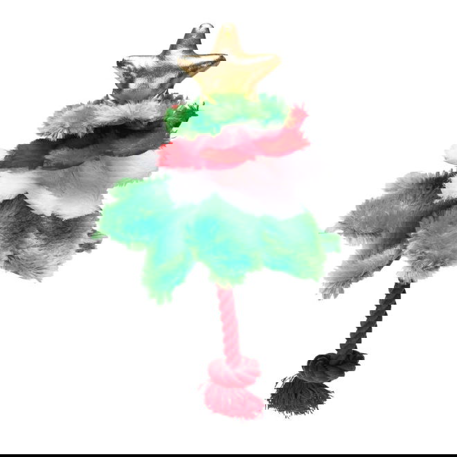 Beeztees Xmas Tree rope toy