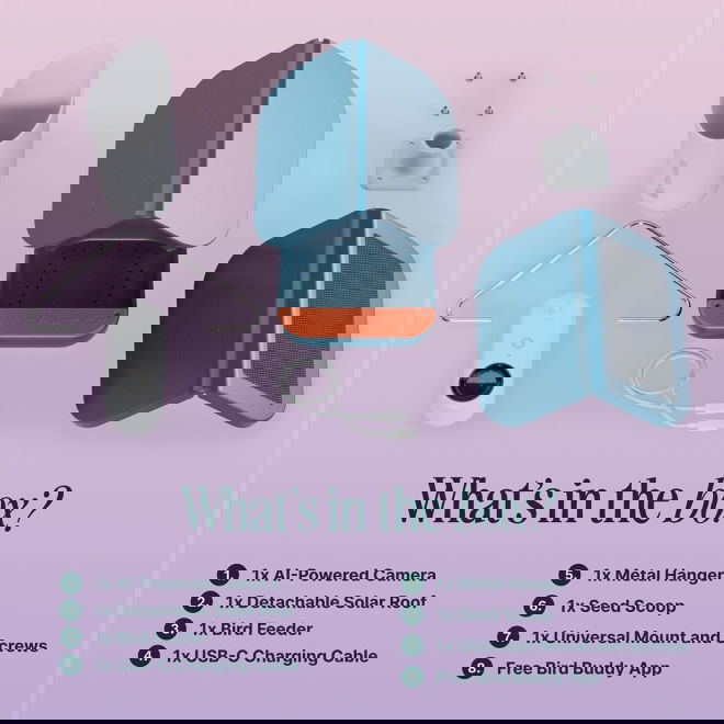 Bird Buddy -lintulauta kameralla