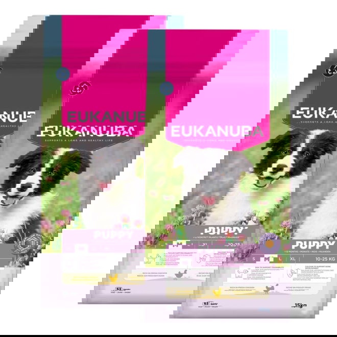 Eukanuba Dog Puppy Medium 2 x 15kg