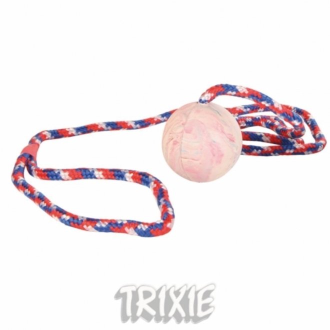 Luonnonkumipallo Trixie On Rope (S)