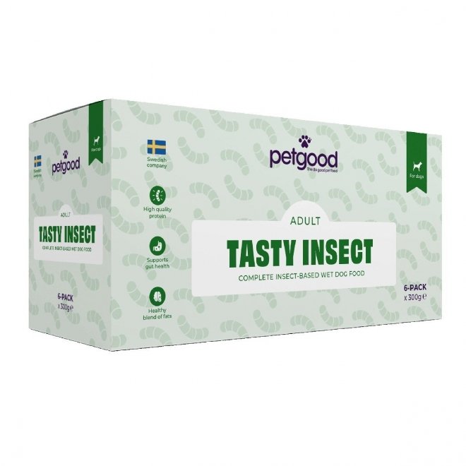 Petgood koiran märkäruoka, hyönteiset 6 x 300 g