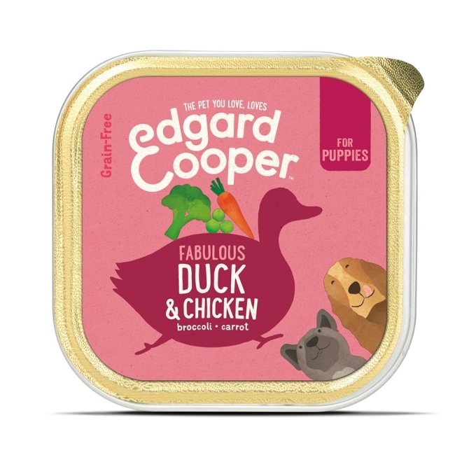 Edgard & Cooper Puppy Grain Free, ankka & kana (300 g)
