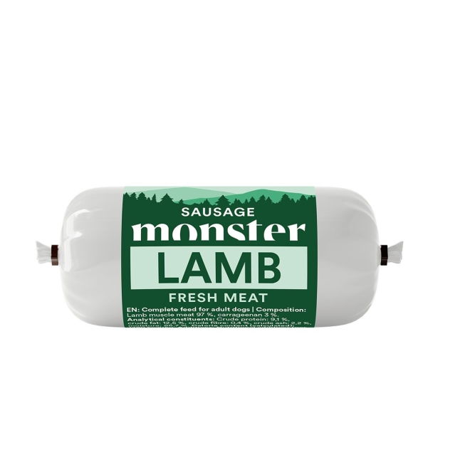 Koiran treenimakkara Monster, lammas (80 g)