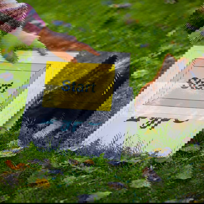 Rally-toko-kylttiteline Loype