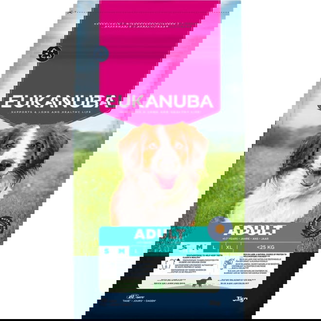 Eukanuba Adult Small & Medium Breed Lamb & Rice (3 kg)