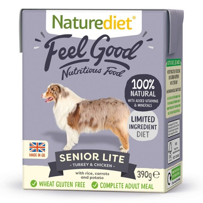 Naturediet Feel Good Senior Lite kalkkuna & kana (390 g)