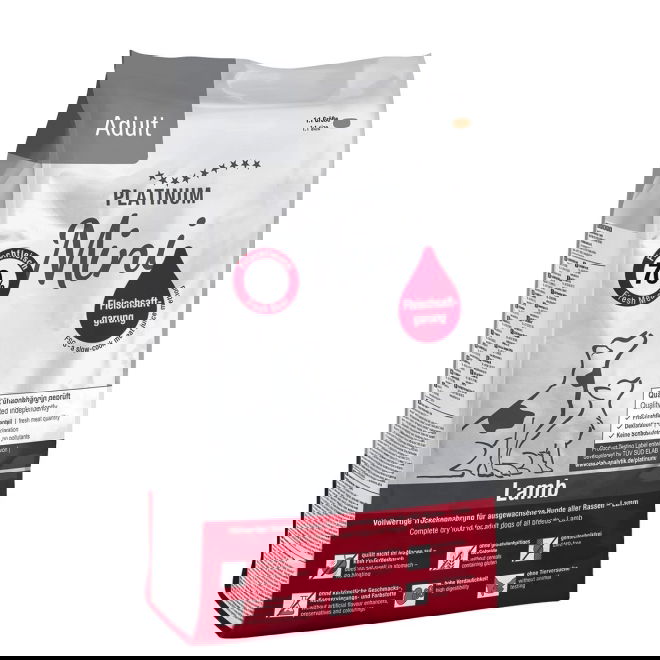 Platinum Mini Adult Lamb+Rice 900 g
