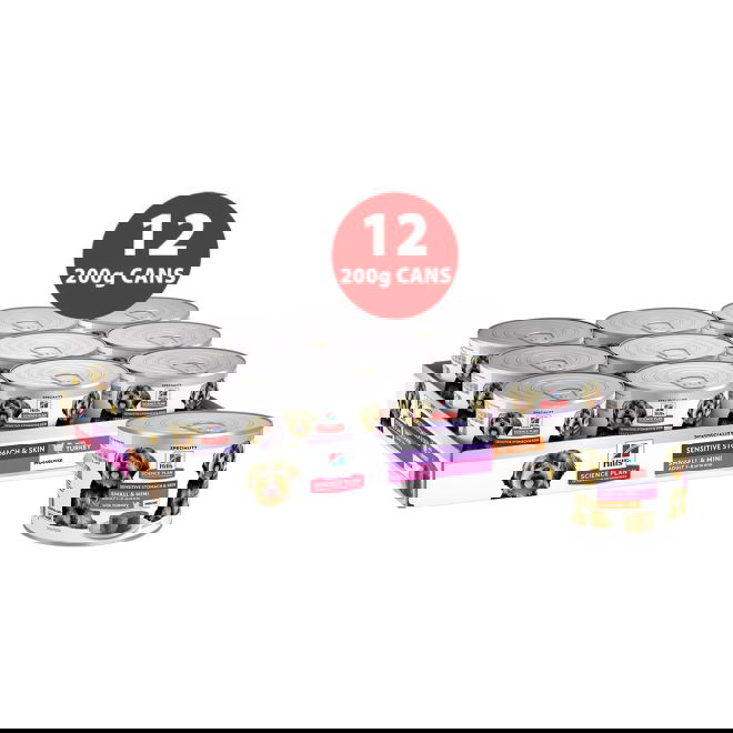 Hills Science Plan Dog Sensitive Stomach & Skin Mousse Small & Mini Turkey 200g