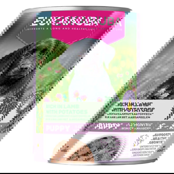 Eukanuba Dog Wet Puppy Lammas & Peruna 400 g