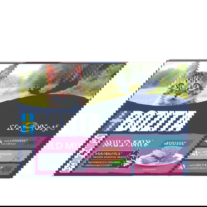 Bozita Mousse Mixed Wild 12x85g