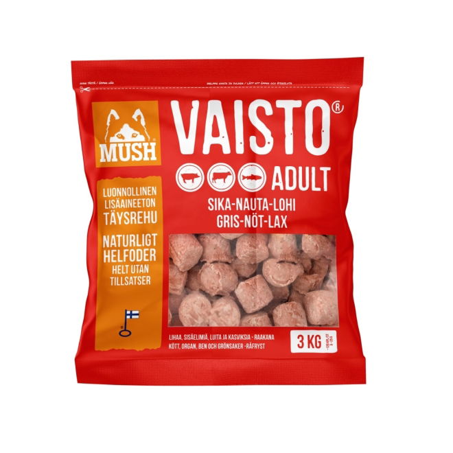 MUSH Vaisto® Punainen sika-nauta-lohi (3 kg)