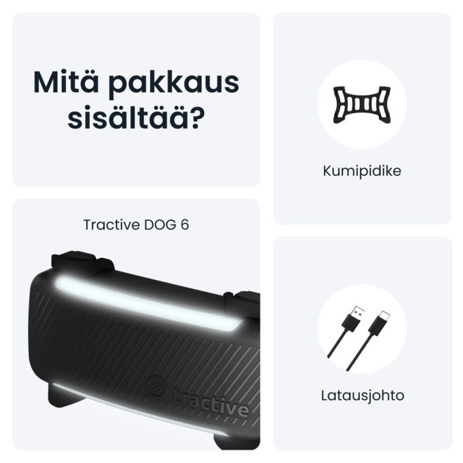 Tractive GPS koiralle DOG 6, musta