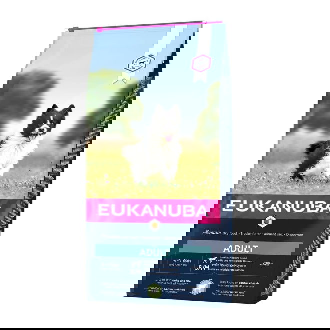 Eukanuba Adult Small & Medium Breed Lamb & Rice (12 kg)