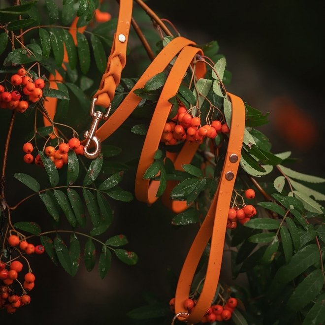 Tyylivoitto Braid hihna, poltettu oranssi/ruusukulta