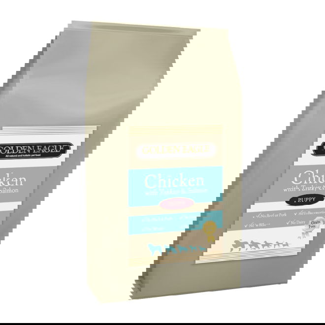 Golden Eagle Grainfree Puppy Chicken,Turkey&Salmon (10 kg)