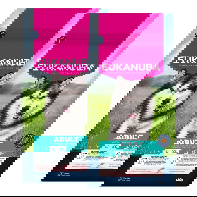 Eukanuba Adult Large Breed Salmon&Barley 2 x 12kg