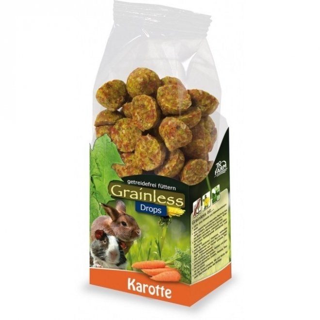 Jr Farm Grainless Drops Porkkana, 140 g