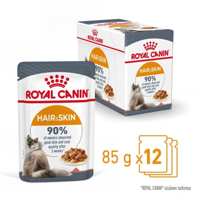 Royal Canin Hair & Skin Care Gravy, 12x85g