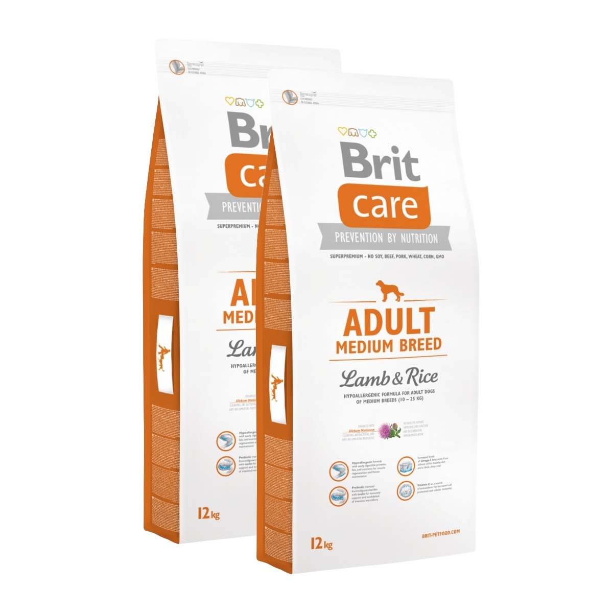 Brit Care Adult Medium Lamb & Rice 2 x 12kg Koiranruoka / Kuivaruoka