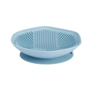 Basic Yummy Hundeskål Slow Feeder Hexagon Blå