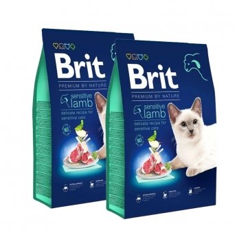 Brit Premium By Nature Cat Sensitive Lamb 2x8 kg