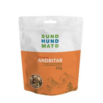 Sund Hundmat Frysetørket Andbiter 60g