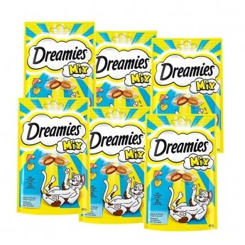 Dreamies Mix Laks & Ost 6x60 g