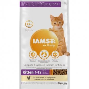 Iams for Vitality Cat Kitten Chicken (3 kg)