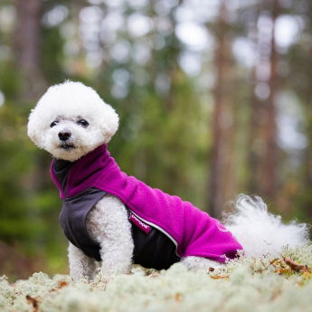 Pomppa Jumppa Fleecetrøye Hund Lilla