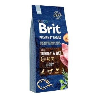 Brit Premium By Nature Dog Light Turkey & Oat (15 kg)