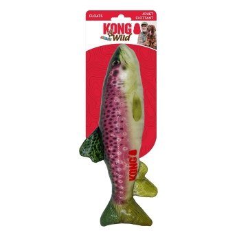 KONG Wild Shieldz Fisk Rød 28 cm