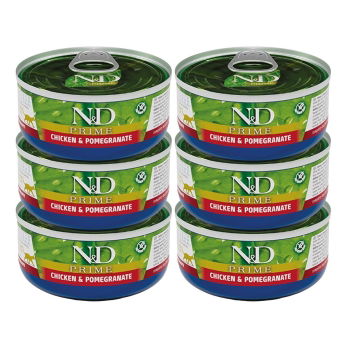 Farmina N&D Cat Prime Chicken & Pomegranate 6x70 g