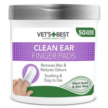 Vet’s Best Clean Ear Finger Pads 50-p