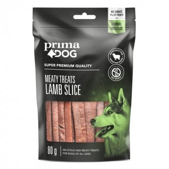 PrimaDog Meaty Treats Lamb Slice 80 g