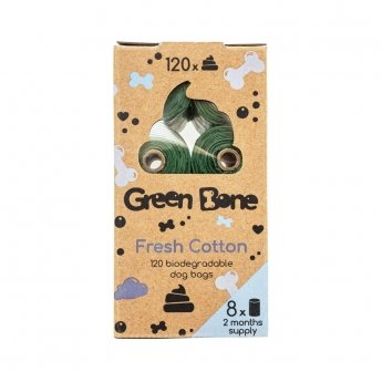 Green Bone Hundeposer Fresh Cotton Refill (120-pakke)