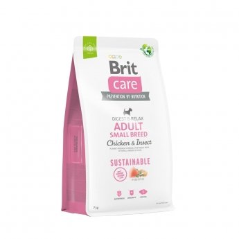 Brit Care Dog Adult Sustainable Small Breed Chicken & Insect (7 kg)