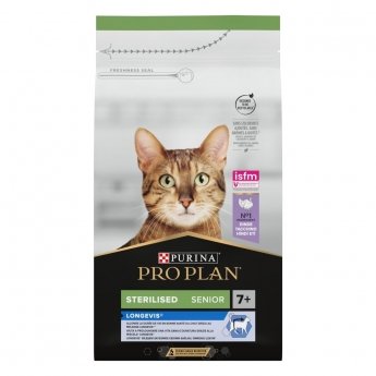 Purina Pro Plan Cat Senior Sterilised Longvis Turkey (1,5 kg)