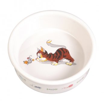 Trixie Matskål til katt Keramikk med motiv 200 ml