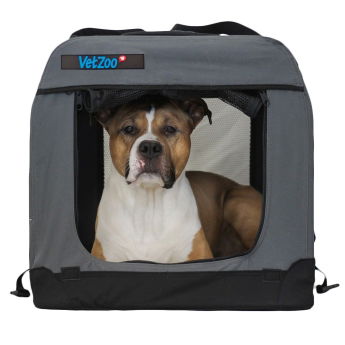 PetEasy x VetZoo Transportbur Grå