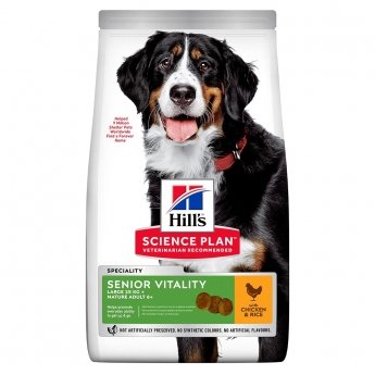 Hills Science Plan Dog Adult 7+ Senior Vitality Large Breed Chicken 14 kg