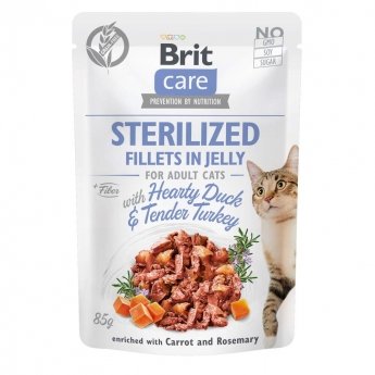 Brit Care Cat SterilizedJelly and & kalkun filé i gelé 85 g