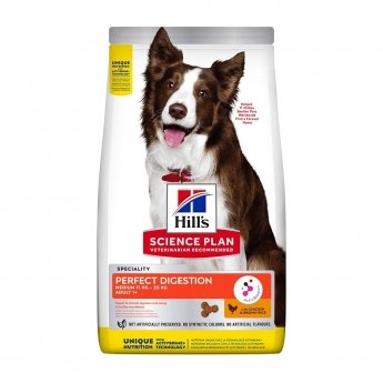 Hill&#39;s Science Plan Dog Adult 1+ Medium Perfect Digestion Chicken & Brown Rice 14 kg