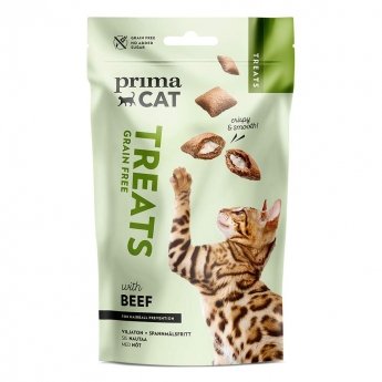 PrimaCat Crunchy Grain Free Beef  Anti-hairball 40 g