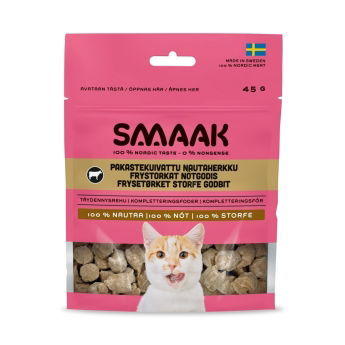 SMAAK Cat Frysetørkede Kattegodbiter Storfe 45 g