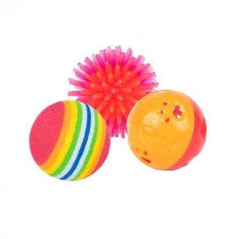 Little&Bigger PurePurr Colorfull Mix Baller 3-pakk